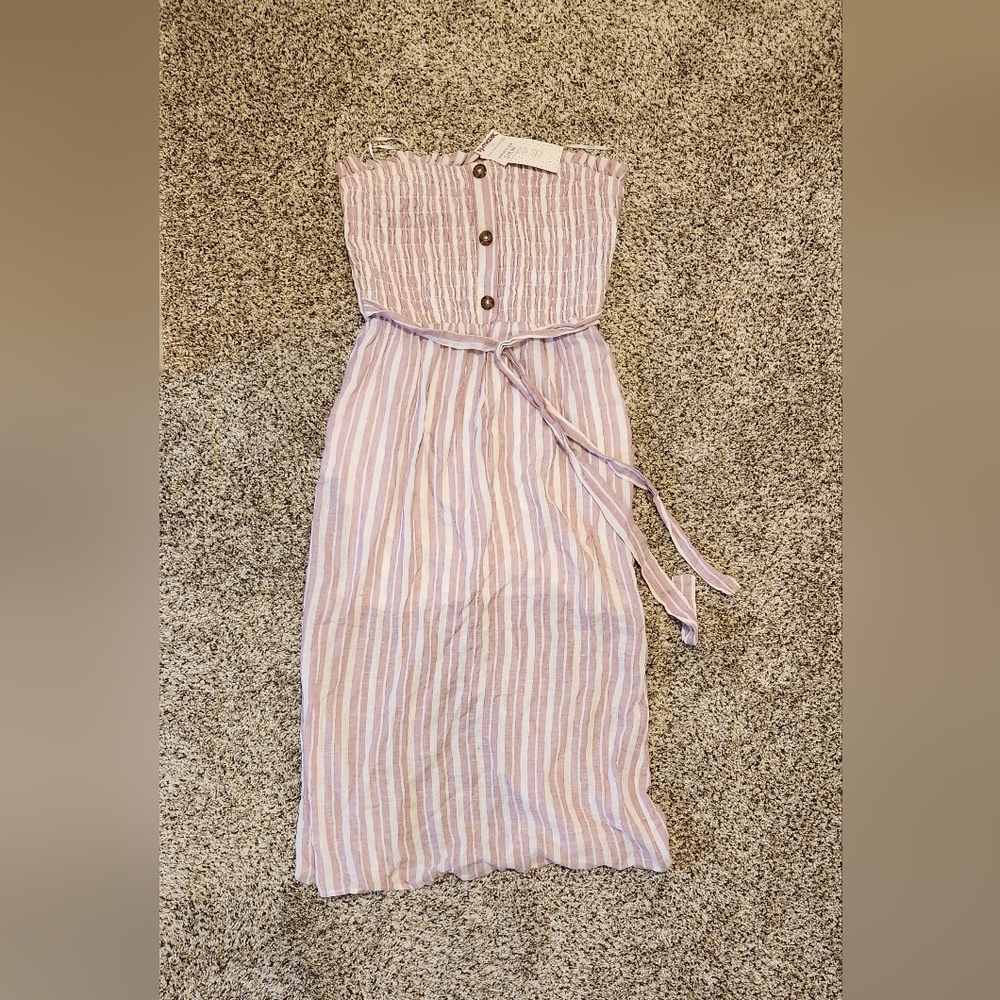 Strapless striped dress - NWT